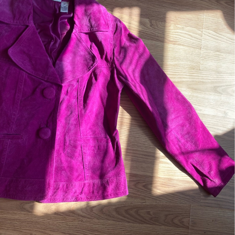 Purple Leather Jacket